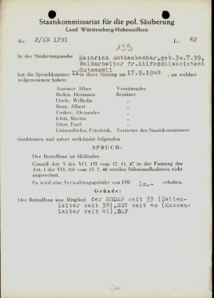 Rothenbacher, Heinrich