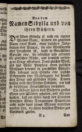 Von dem Namen Sibylla und von ihren Büchern. - Von der eilften Sibylla.