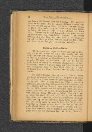 Unsinnige Kleider-Moden.