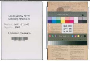 Entnazifizierung Hermann Emmerich , geb. 24.05.1900 (Strassenbahnfahrer)