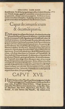Caput decimumsextum & decimumseptimum.