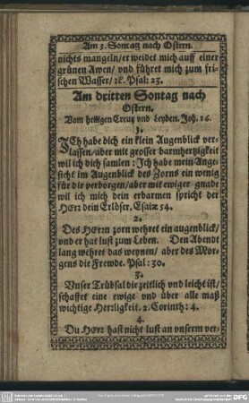 Am dritten Sontag nach Ostern