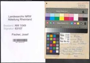Entnazifizierung Josef Fischer , geb. 04.09.1914 (Schulhelfer)