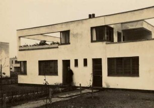 Eröffnung der Dammerstocksiedlung. Zweifamilienhaus