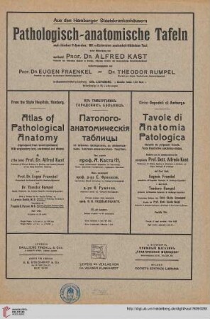 Heft 21: Pathologisch-anatomische Tafeln