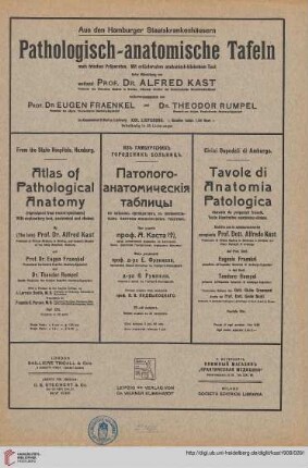 Heft 21: Pathologisch-anatomische Tafeln