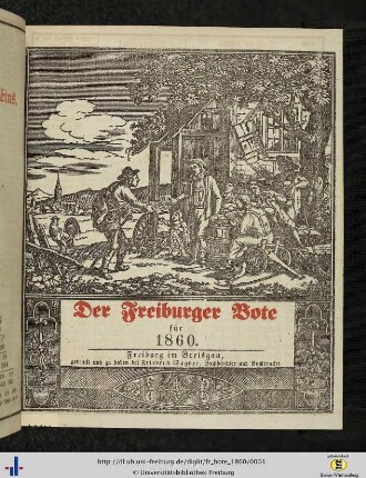 30. Jg.: Der Freiburger Bote: Ein nützlicher und unterhaltender Haus- und Wirthschaftskalender