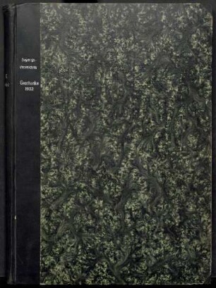 Zugangsverzeichnis Geschenke 1932 : 15. April 1932 bis 14. März 1933