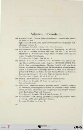 Arbeiten in Bernstein (Nr. 553-574)