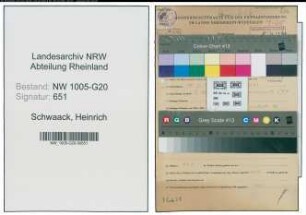 Entnazifizierung Heinrich Schwaack , geb. 10.02.1897 (Kaufmann)