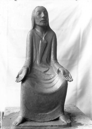 Lehrender Christus. Gips, getönt (oder Ton, Zwischenzustand); H. 89 cm (1931; E. Barlach). Güstrow: Atelierhaus am Inselsee