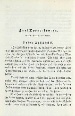 Zwei Dornenkronen. Geschichtliche Novelle