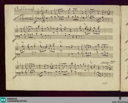 Marlborough - Don Mus.Ms. 677 : cemb; C; Hob XVII: C1