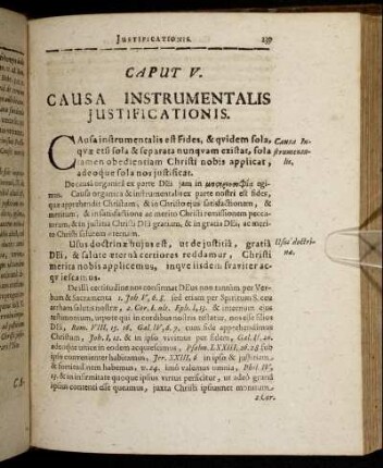 Caput V. Causa Instrumentalis Justificationis.