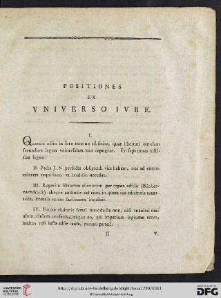 Positiones ex vniverso ivre