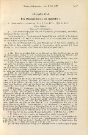 Achtzehnter Titel