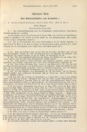 Achtzehnter Titel