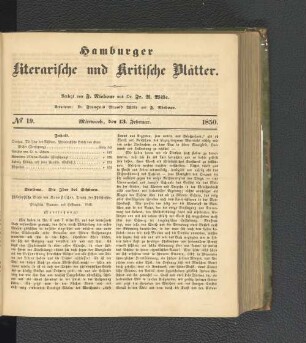 No. 19. 13. Februar 1850