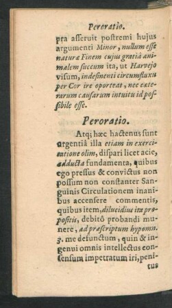 Peroratio.