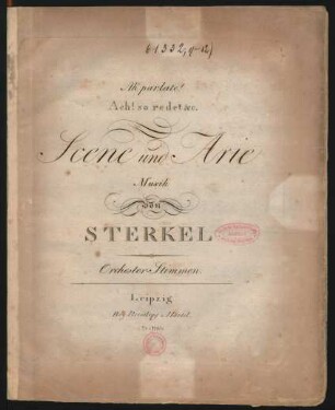 Ah parlate! : Scene und Arie