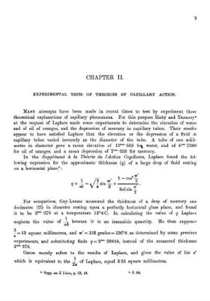 Chapter II. Experimental Tests Of Theories Of Capillary Action.
