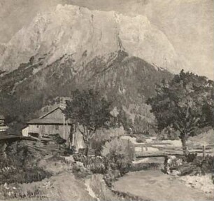 Landschaft (Wetterstein) : Achtenhagen, August: Landschaft (Wetterstein)