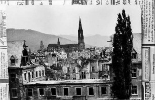 Freiburg i. Br.: Ruine des Josephskrankenhauses von Herdern aus