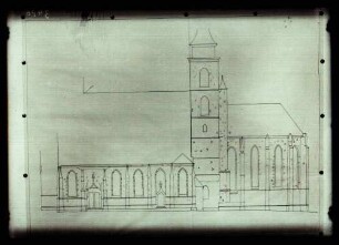 Stiftskirche; Südansicht (Aufriß)