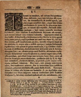 Mersio In Baptismo Apostolica Vt Sit Larga Perfvsione Instavranda Wie das Eintauchen in der Tauffe durch starckes Aufgiesen solle wieder hergestellet werden, Tractatione Lvcvlenta