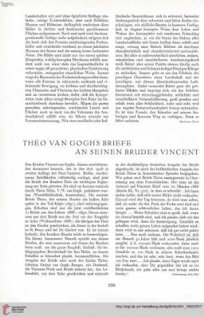 47: Théo van Goghs Briefe an seinen Bruder Vincent, [1]