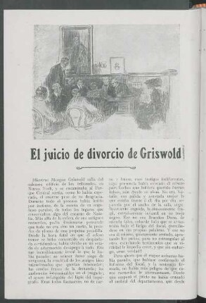 El juicio de divorcio de Griswold