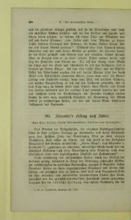 Alexander's Feldzug nach Indien