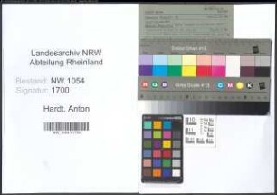 Entnazifizierung Anton Hardt , geb. (Rangiermeister)