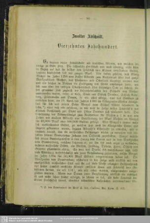 Zweiter Abschnitt. Vierzehntes Jahrhundert