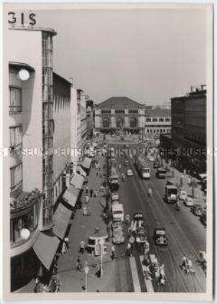 Hannover, Bahnhofstraße und Hauptbahnhof
