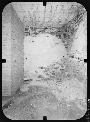 Schwarzburg. Schloss. Ruine des Hauptgebäudes. Innenansicht