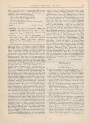 147-148 [Rezension] Hamann, Joh. Geo., Hamann‘s Lehr- und Lebenssprüche