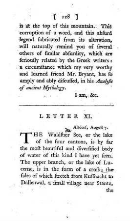 XI. The lake of Lucerne?The cantons of Uri, Schweitz, and Underwalden