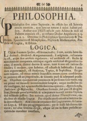 Philosophia.