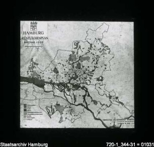 Grünflächenplan (Zustand 1939)