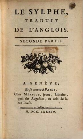 Le Sylphe : Traduit De L'Anglois. 2