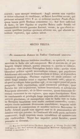Sectio tertia