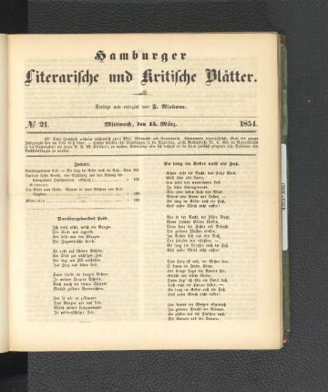 No. 21. 15. März 1854