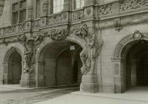 Dresden, Residenzschloss : Dresden-Altstadt. Residenzschloss, Georgentor. Durchfahrt der Nordseite