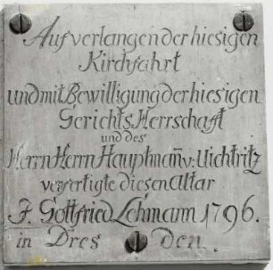 Inschrifttafel