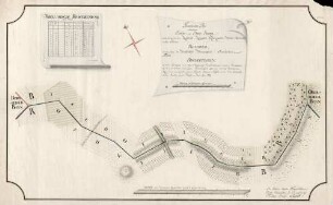 Geometrischer Plan dererjenigen Landes- und Bann-Graenzen, welche sich zwischen dem Kaiserlich-Königlich Erzherrzoglich-Vorder-Oestereichischen Flecken Rothweil als eines, sodann dem Hochfürstlich-Markgraeflich-Baadischen Flecken Bischoffingen als anderer Seits befinden ...