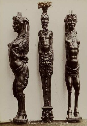 Musée de Cluny. Cariatides de meubles.