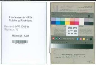 Entnazifizierung Karl Harnisch , geb. 27.12.1903 (Techniker)