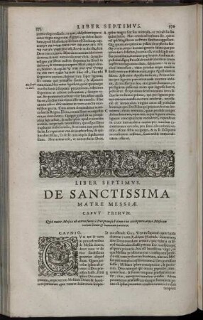 Liber Septimus. De Sanctissima Matre Messiæ.