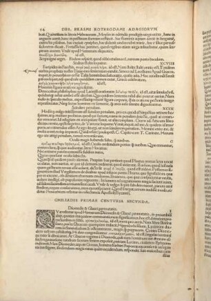 Chiliadis Primae Centvria Secvnda.